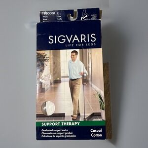 Sigvaris Life For Legs Support Therapy Stockings Knee Hi Size C Shoe 11.5-14 New